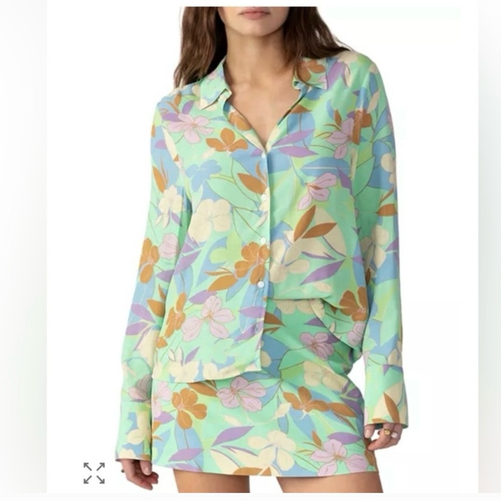 Sanctuary Floral Button-Up Shirt - Picture 2 of 3